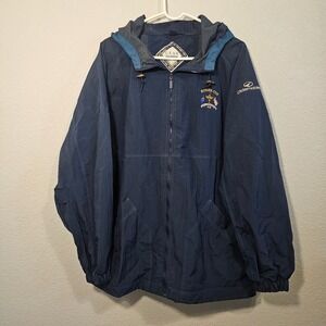 Vintage 1997 Ryder Cup Valderrama Jacket Mens Navy Blue Oldsmobile L Blokecore